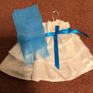 Beautiful 18” Doll party Dress with Scarf